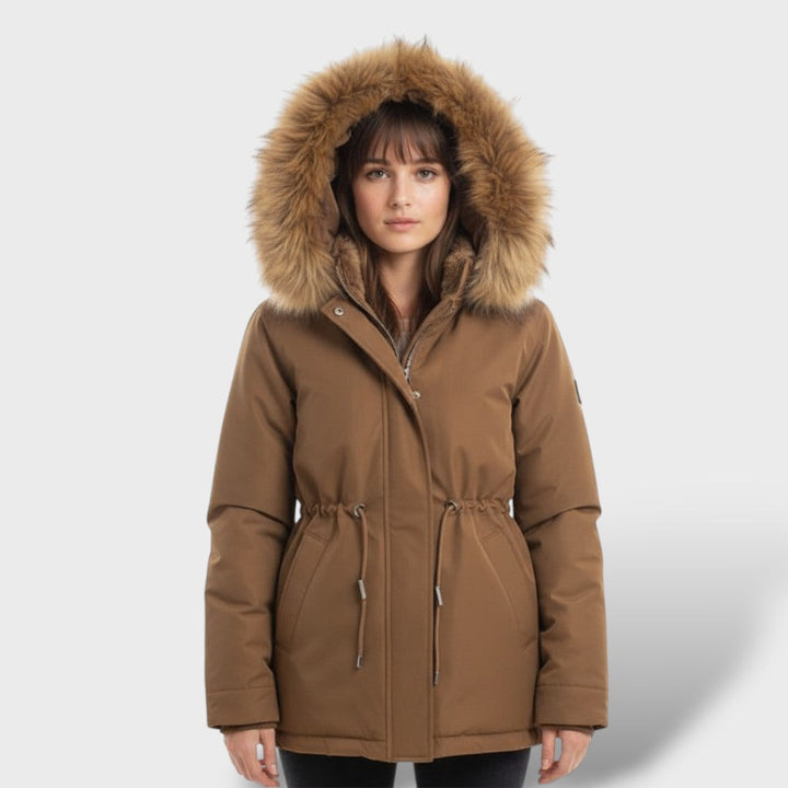 Parka de Invierno con Capucha para Mujer