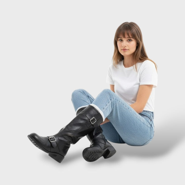 Botas altas punk mujer con plataforma