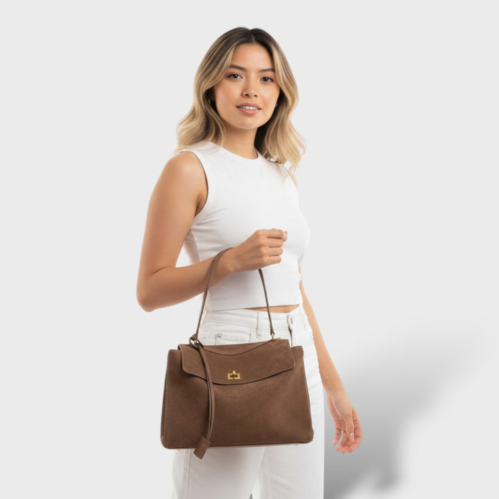 Bolso Suede Vintage Elegante