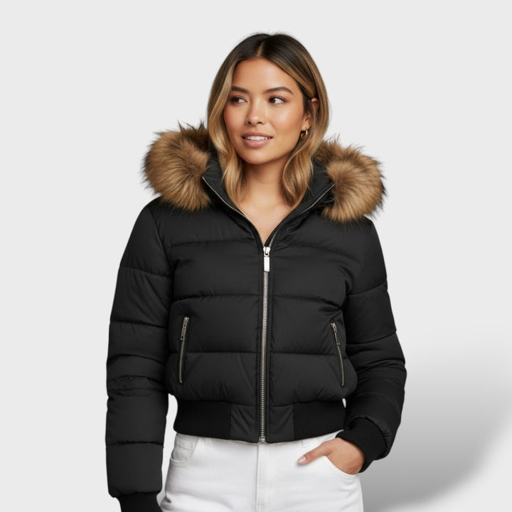 Chaqueta Acolchada Mujer Invierno Elegante