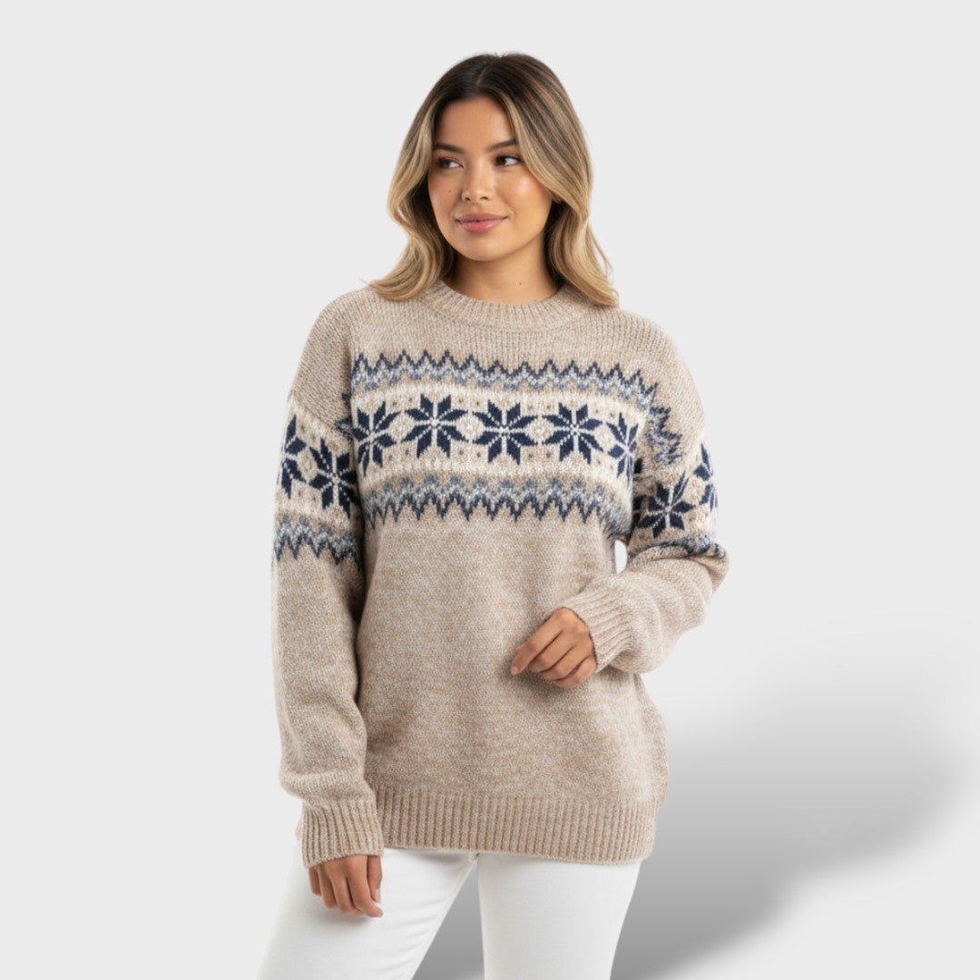 Suéter Nórdico de Punto Suave