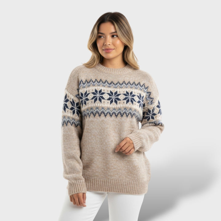 Suéter Nórdico de Punto Suave