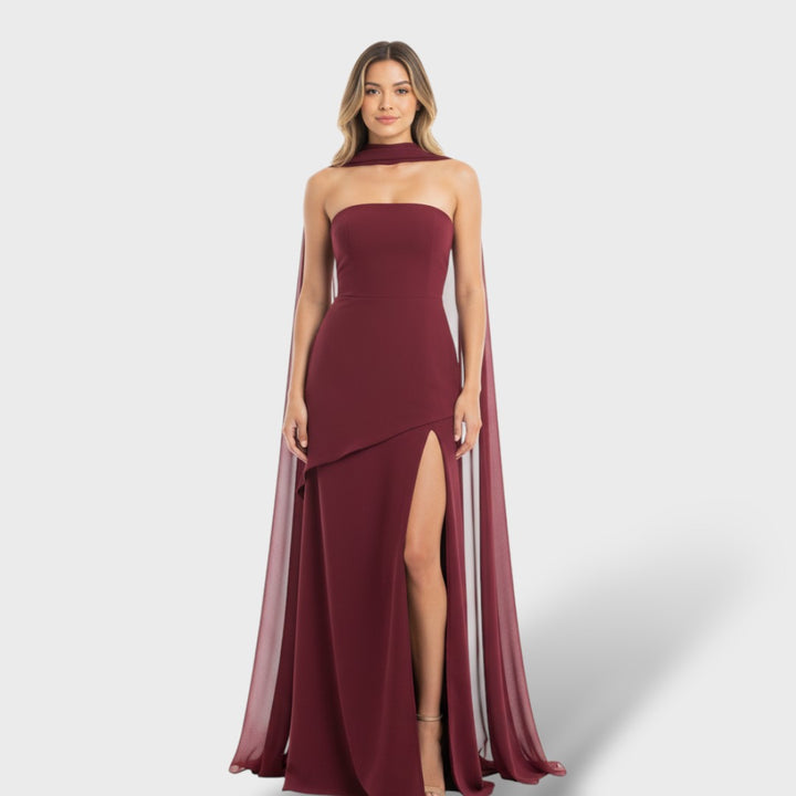 Vestido Maxi Elegante con Abertura