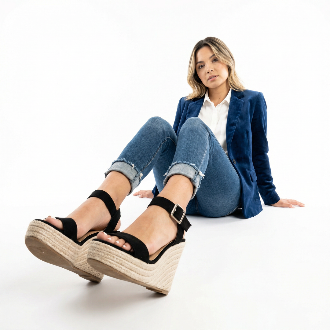 Sandalias de tacón elegantes y confortables para mujer