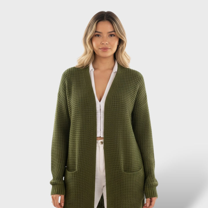 Cárdigan largo invierno mujer