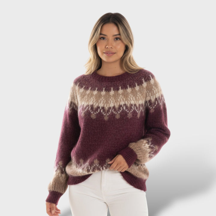 Suéter elegante cashmere mujer