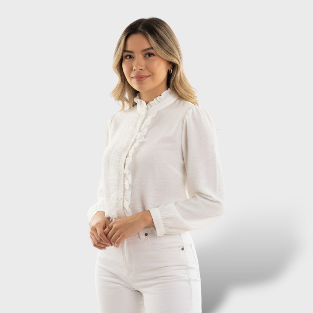 Blusa de Mujer con Detalle de Botón