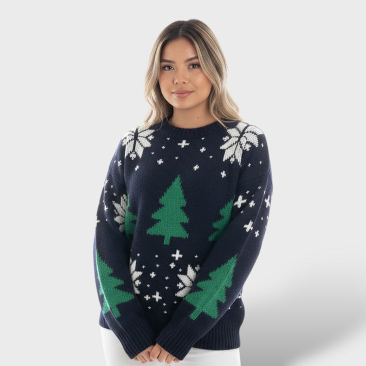 Suéter Navideño Mujer Estilo Holgado