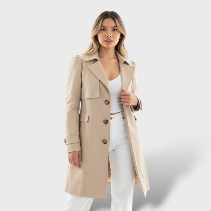 Abrigo Trench Mujer Elegante