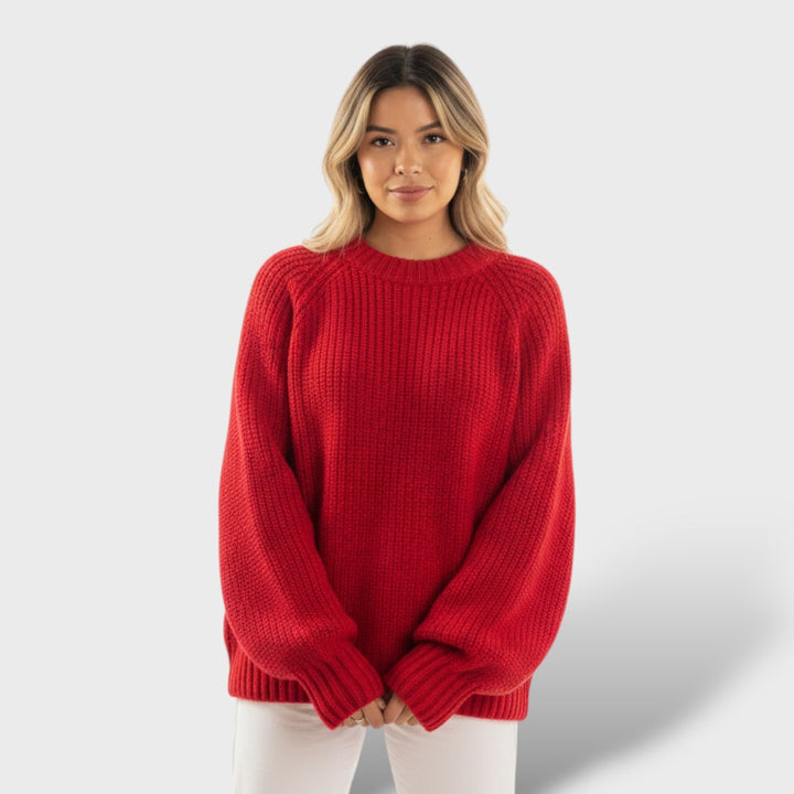 Suéter cashmere grueso mujer