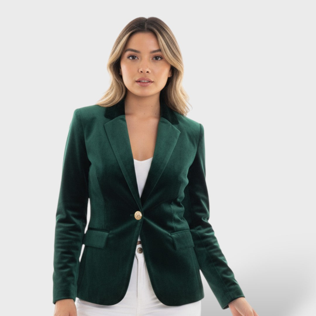 Blazer Mujer Elegante Botones Dorados