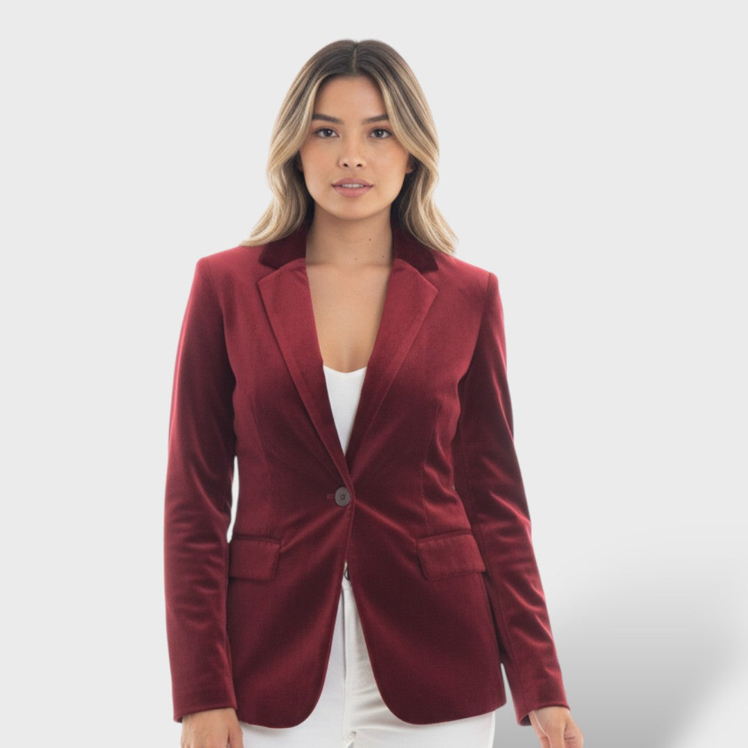 Blazer Mujer Elegante Botones Dorados