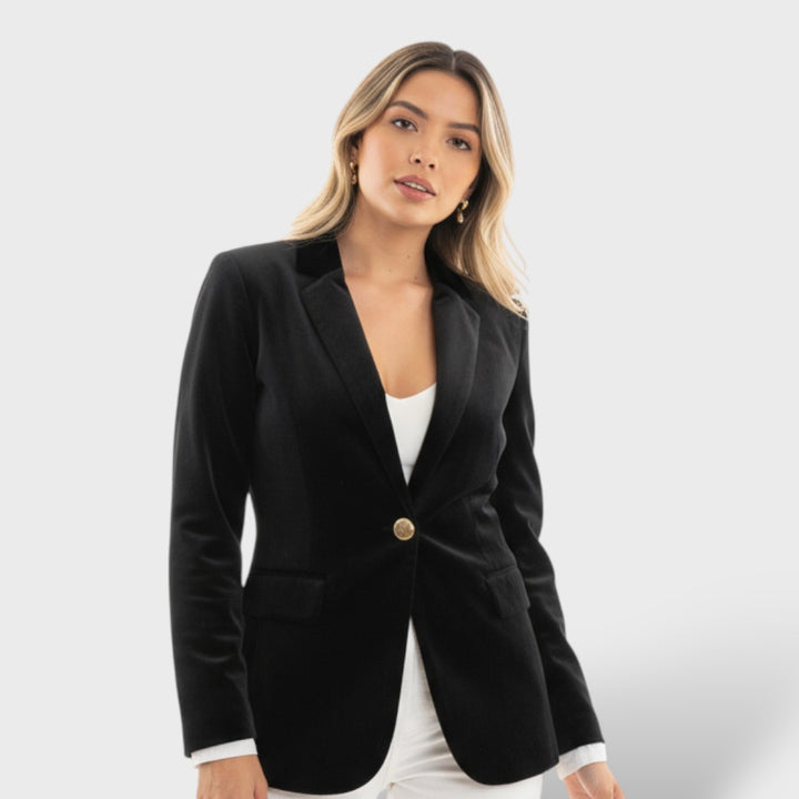 Blazer Mujer Elegante Botones Dorados