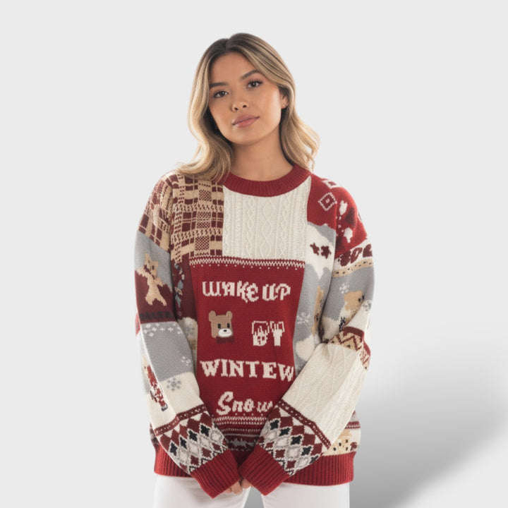 Suéter de Punto con Diseño Navideño