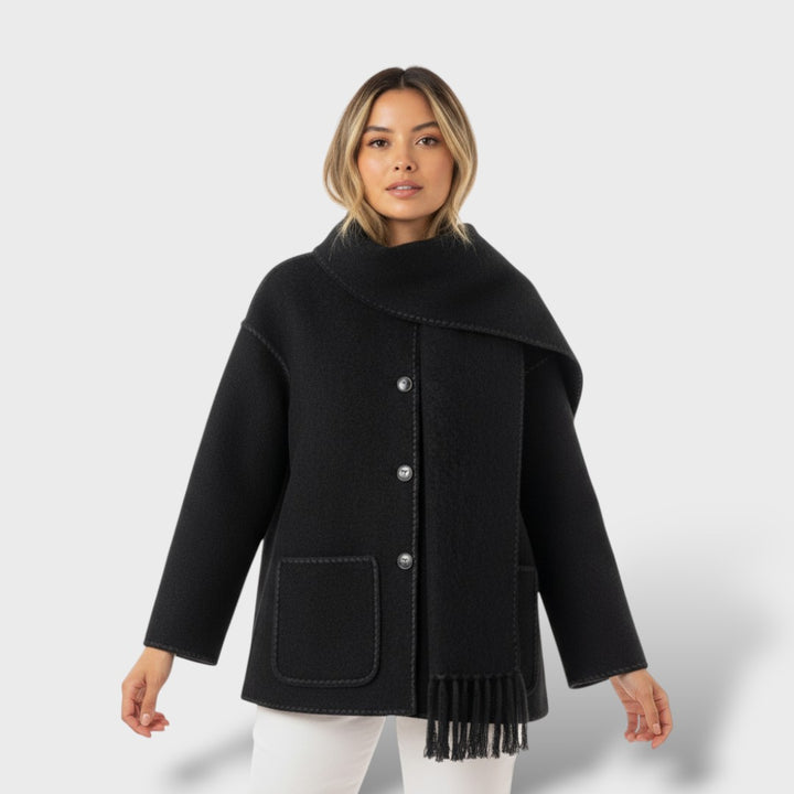 Abrigo Mujer Invierno Cuello Envolvente