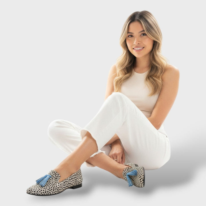 Mocasines Femeninos Decorados con Cuentas Elegantes