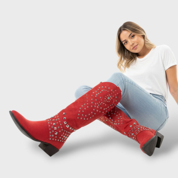 Botas Altas Mujer Estilo Western