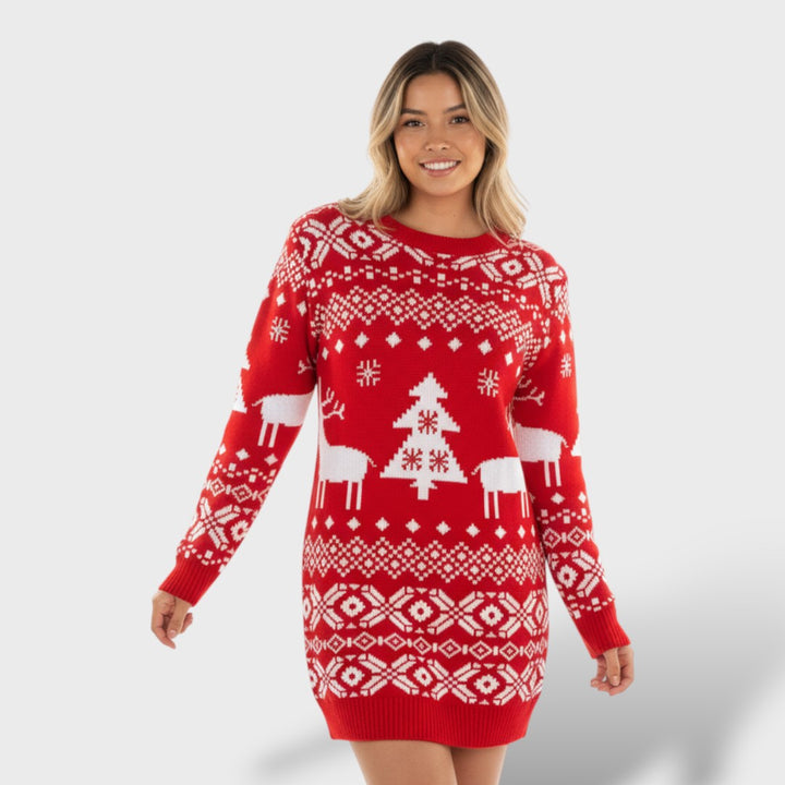 Suéter Navideño Vintage Mujer Elegante