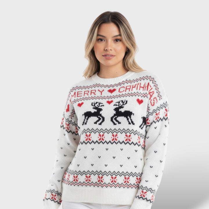 Suéter Mujer Navidad con Alce