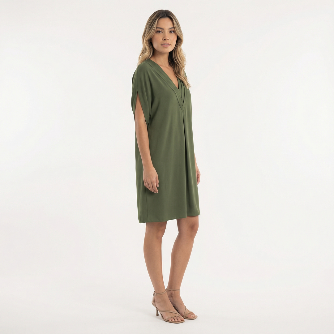 Vestido Corto Elegante Escote Pico