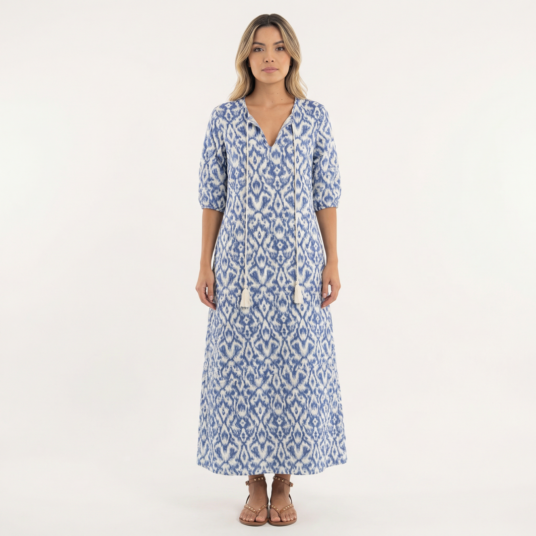 Vestido Largo Boho Estampado Floral