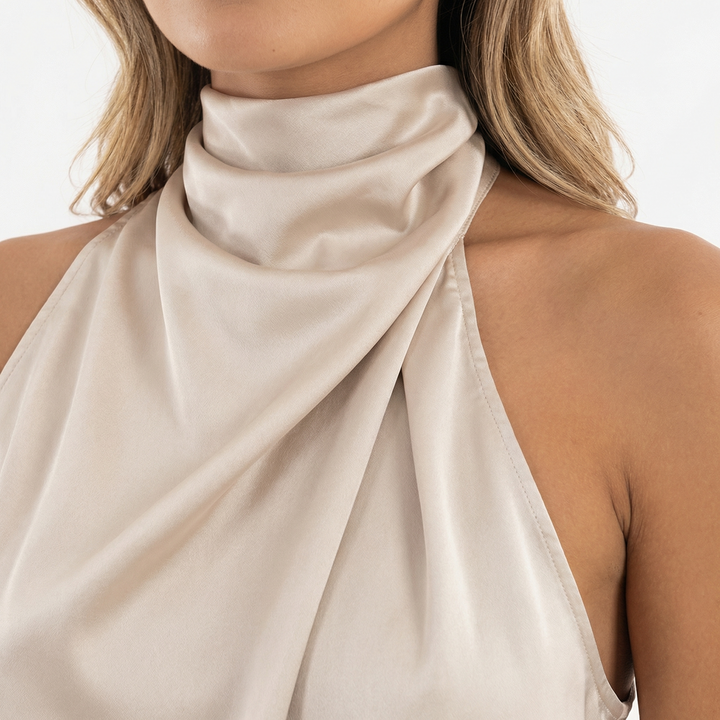 Vestido Largo de Gala Satinado