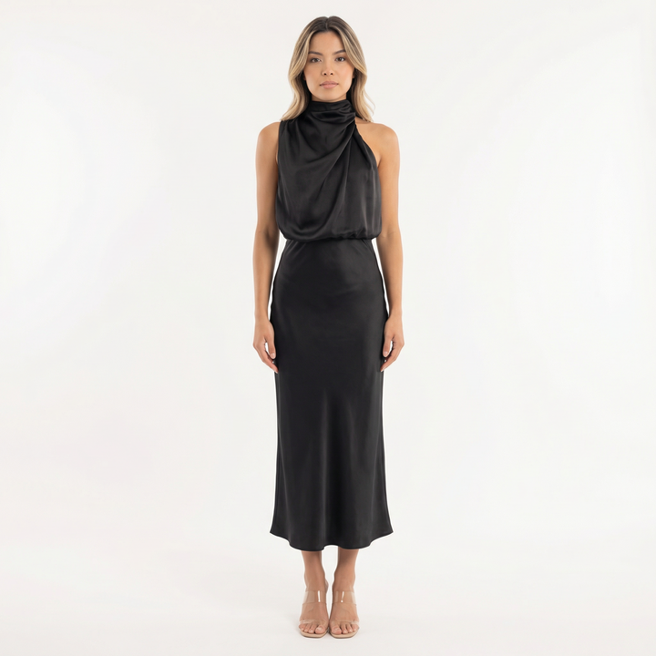 Vestido Largo de Gala Satinado