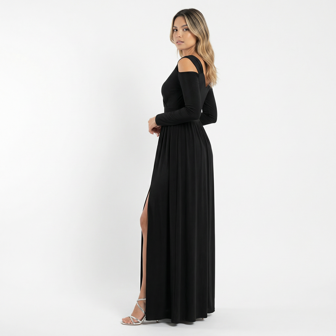 Vestido Largo Elegante con Abertura