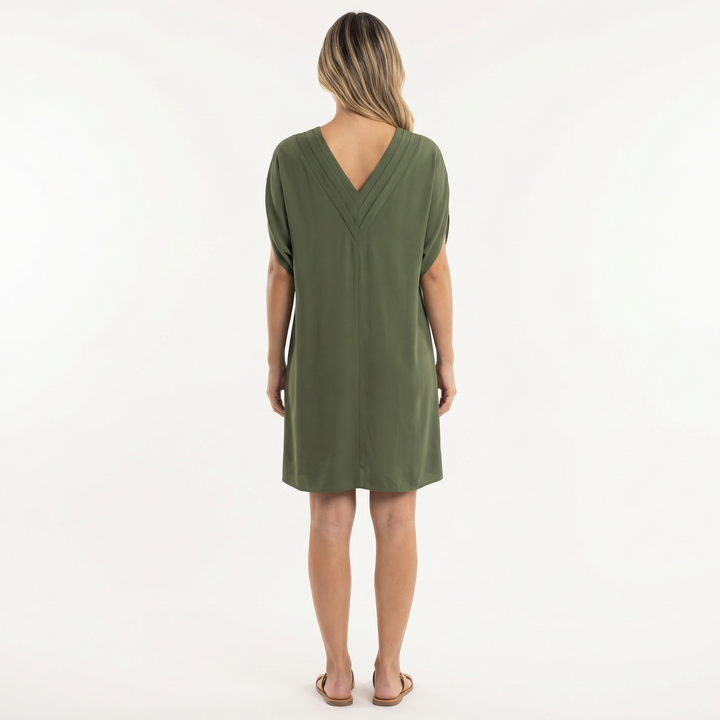 Vestido Corto Elegante Escote Pico