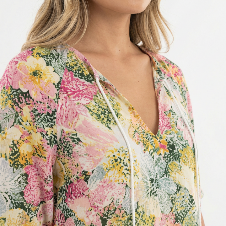 Vestido Largo Boho Estampado Floral