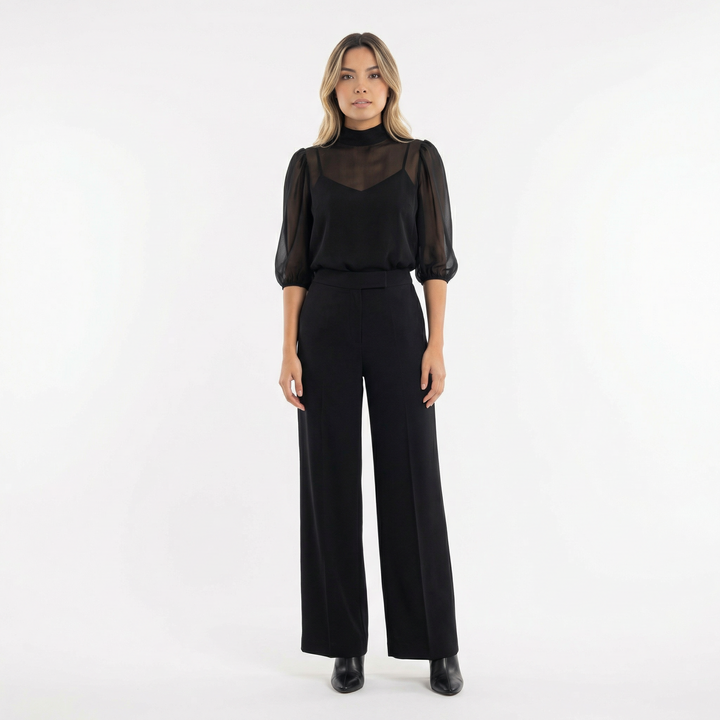 Conjunto Elegante Mujer Pantalón Ancho