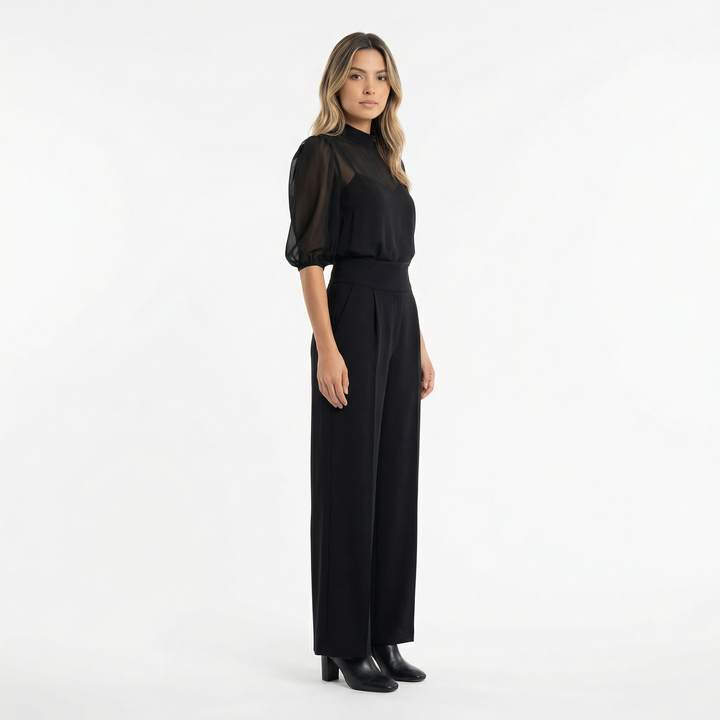 Conjunto Elegante Mujer Pantalón Ancho
