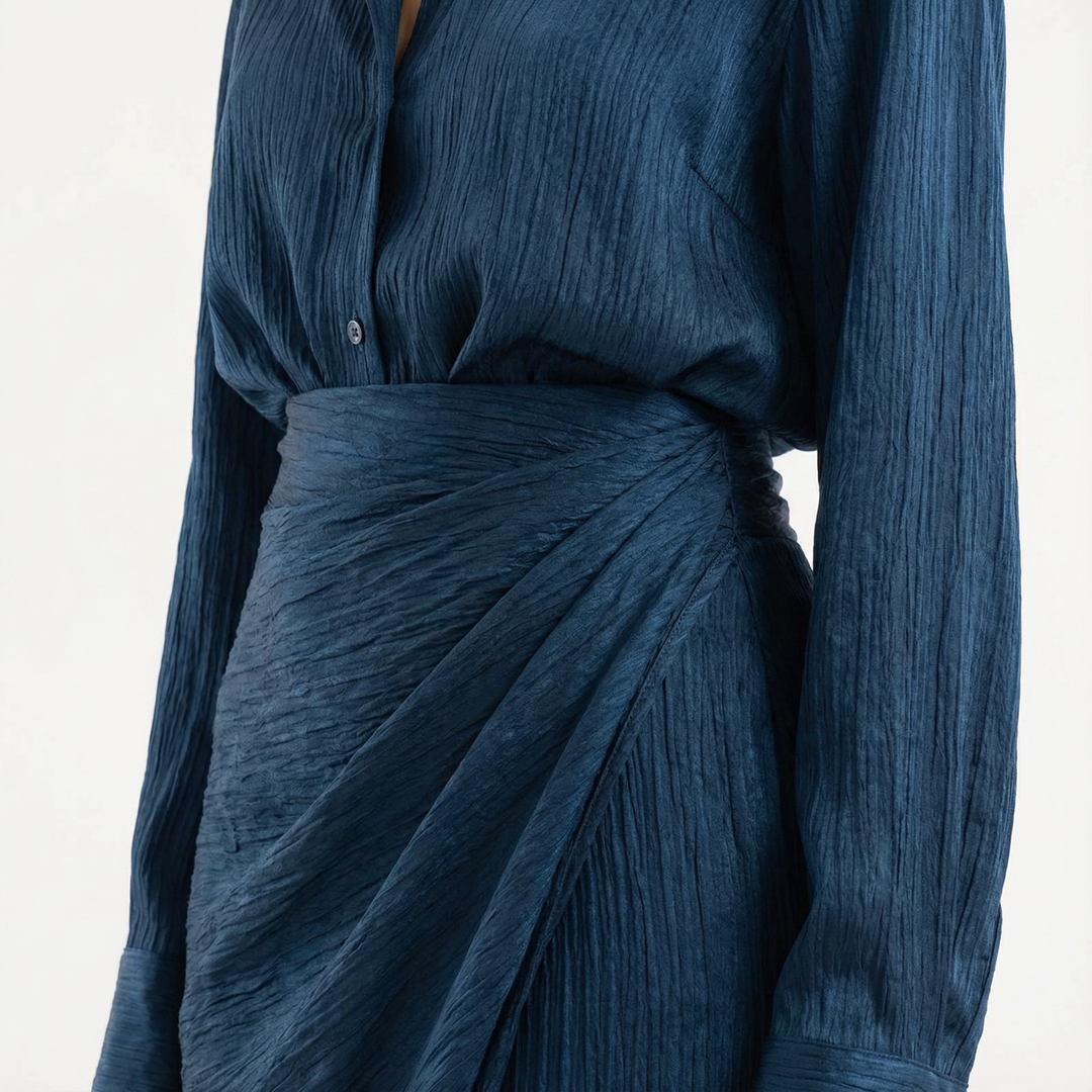 Conjunto Maxi Plisado Elegante Mujer