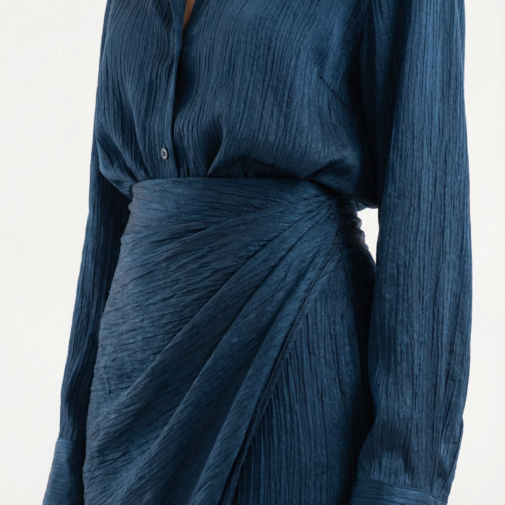 Conjunto Maxi Plisado Elegante Mujer