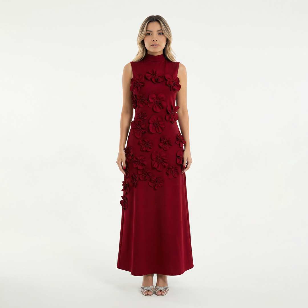 Vestido largo de gala Camellia
