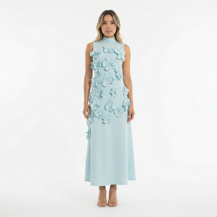 Vestido largo de gala Camellia