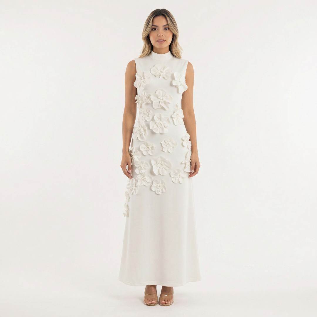 Vestido largo de gala Camellia