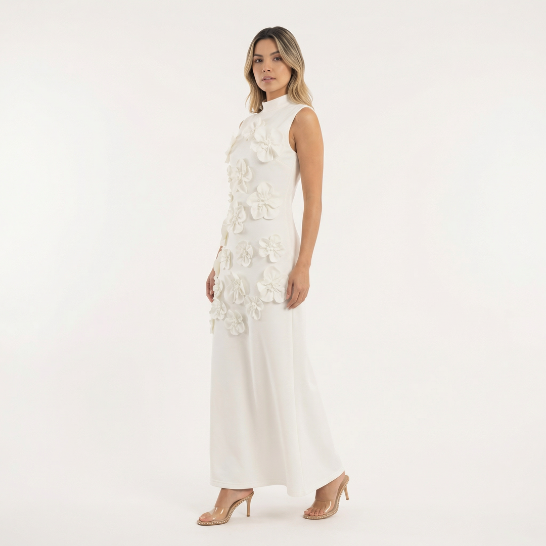 Vestido largo de gala Camellia