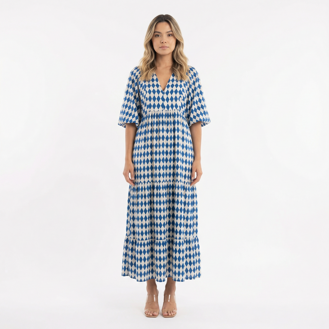 Vestido Boho Largo Estampado