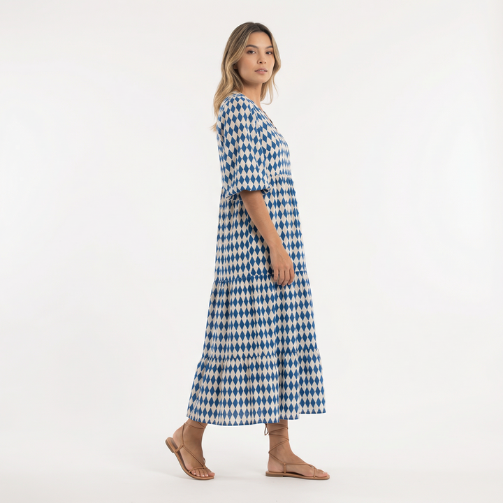 Vestido Boho Largo Estampado