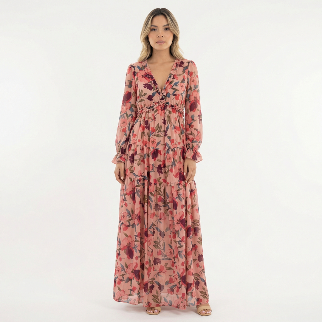 Vestido Boho Largo Floral