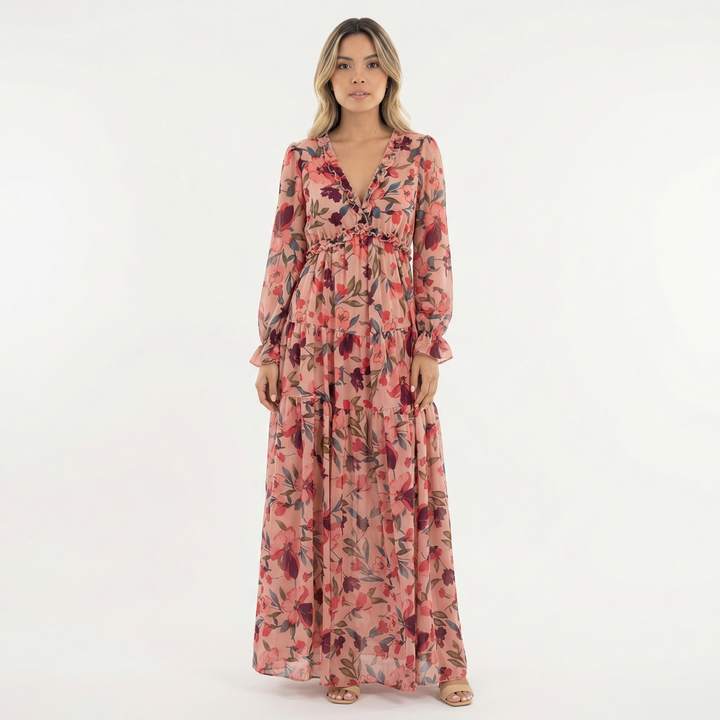 Vestido Boho Largo Floral