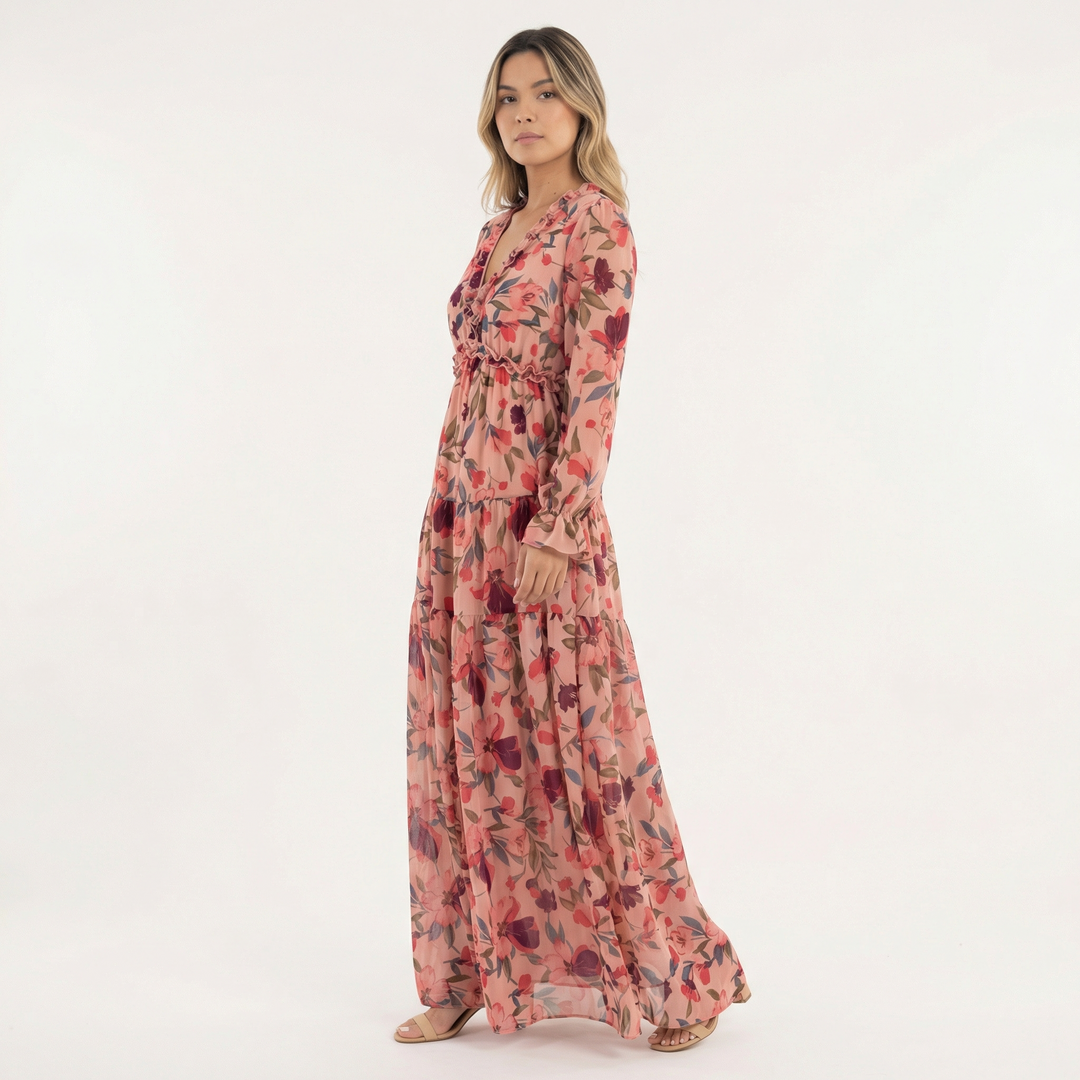 Vestido Boho Largo Floral