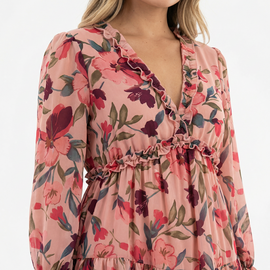 Vestido Boho Largo Floral