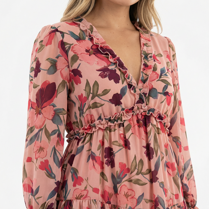 Vestido Boho Largo Floral