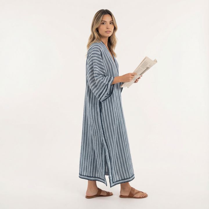 Vestido Largo Fluido Elegante Mujer