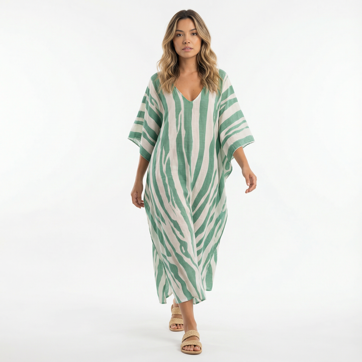 Vestido Largo Fluido Elegante Mujer