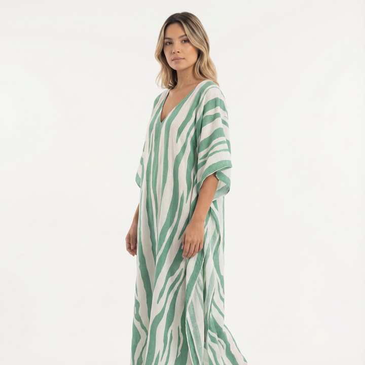 Vestido Largo Fluido Elegante Mujer