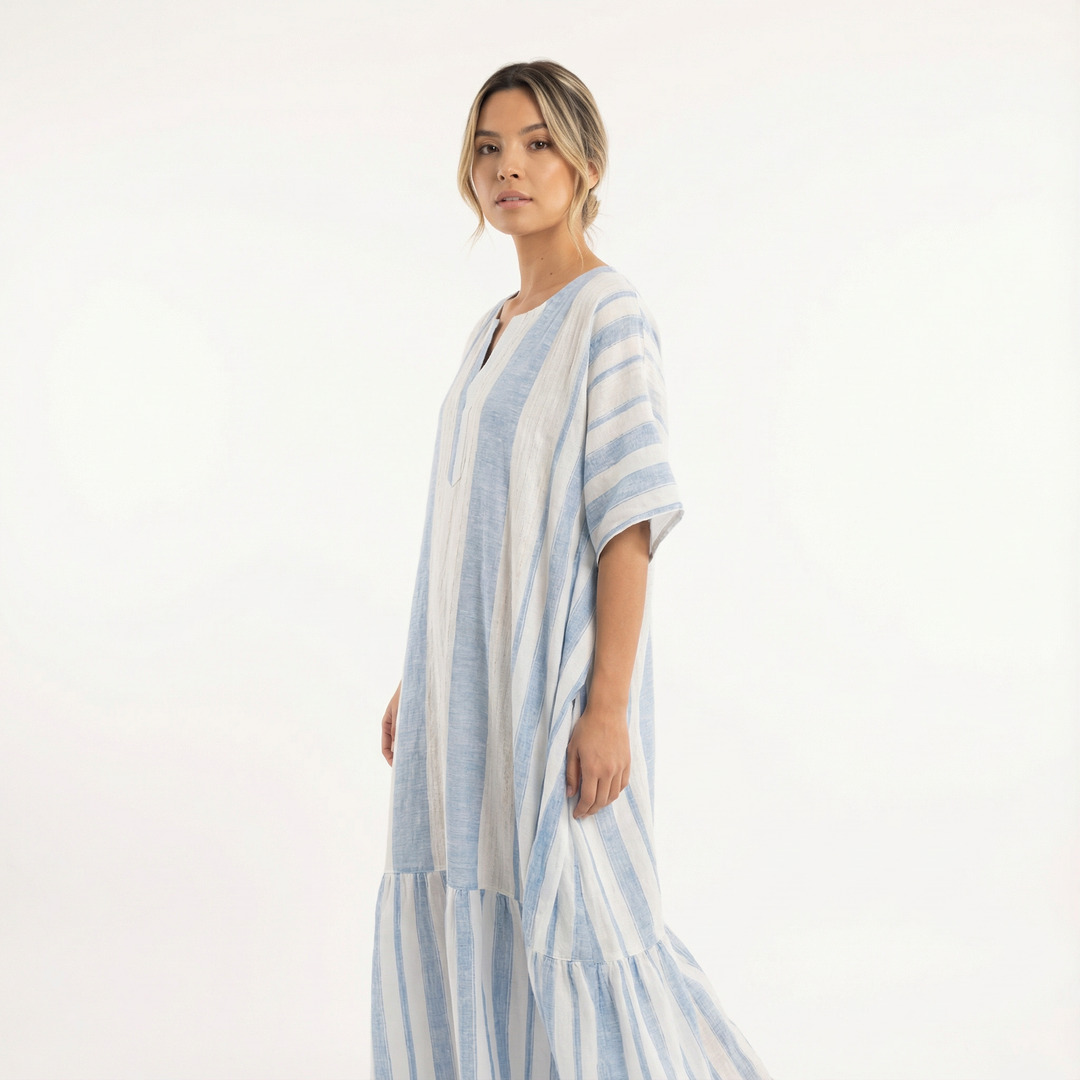 Vestido Largo Fluido Elegante Mujer