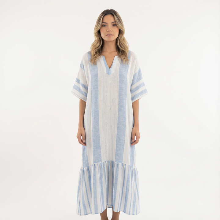 Vestido Largo Fluido Elegante Mujer